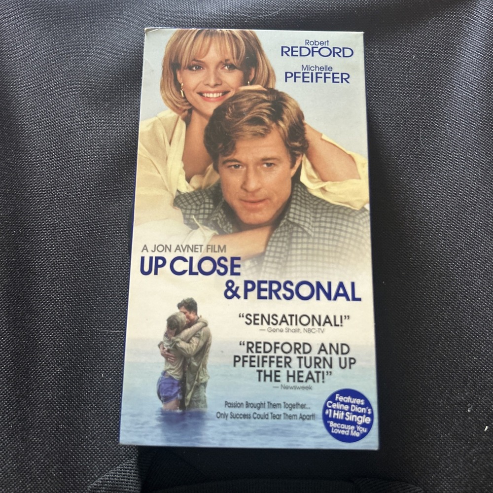 Up Close and Personal VHS Robert Redford Michelle Pfeiffer Romantic Drama